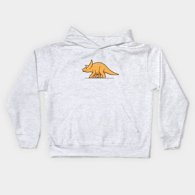 CuteForKids - Triceratops Kids Hoodie by VirtualSG